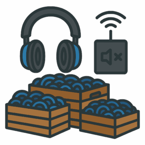 45 koptelefoons + 1 zender